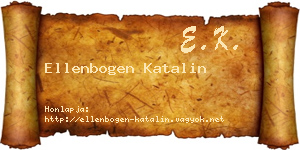 Ellenbogen Katalin névjegykártya